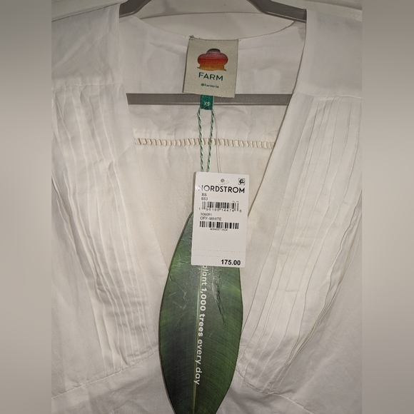 15. NWT FARM RIO OFF-WHITE LACE BLOUSE - Picture 8 of 10